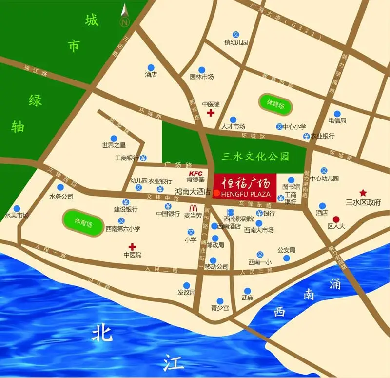 佛山住宅楼盘 恒福广场 楼盘首页  三水-西南三水区西南街道文锋东路